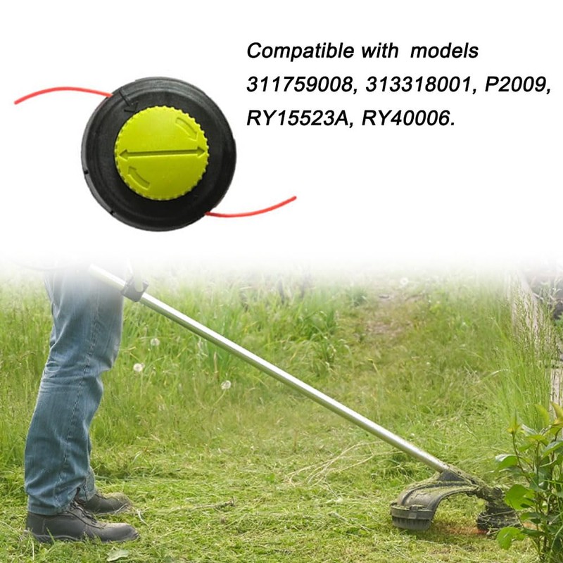 313318001 311759008 Trimmer Head Assembly Replacement Compatible with Ry P2009