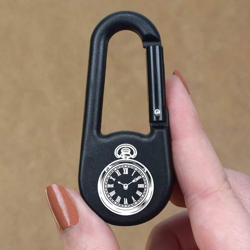 Azeeda 'Vintage Pocket Watch' Compass Keyring (KC00031643)