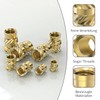 ORTAVA M6 Thread Insert, Pack of 30 Press-in Nuts, Brass