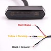 YnGia Motorcycle Rear Light Mini Led Motorbike Brake Light 12V