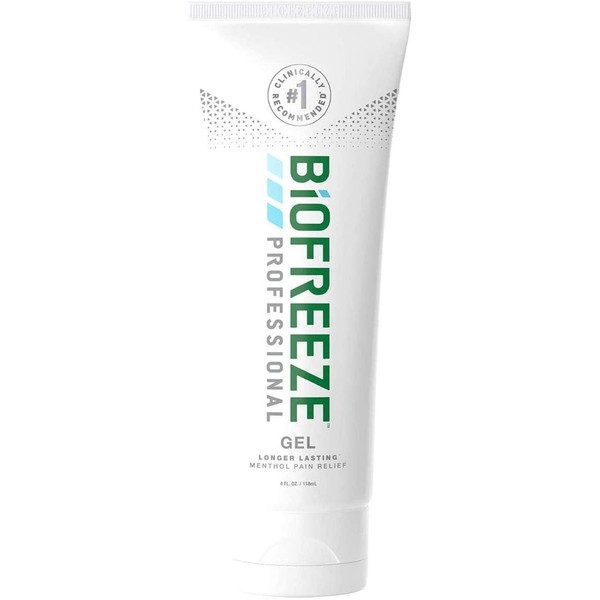Biofreeze Professional Pain Relief Gel, 4 oz. Tube, Green