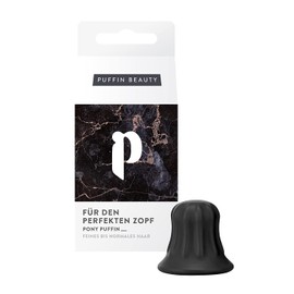 pony puffin ONYX | For the Perfect Braid Full of Volume & Hold - Made in Germany | Latex Free & Vegan | Takes Your Braid to the Next Level | Black for All Dark Hair