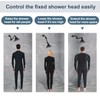 BRIGHT SHOWERS Brass Shower Arm Extender for Rain and Handheld