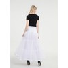 WOWBRIDAL Women's Ankle Length Petticoats Wedding Slips Plus Size Medium