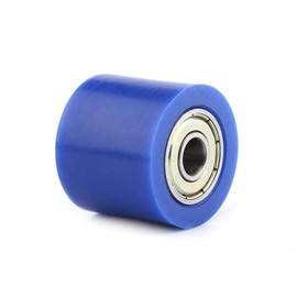 Qiilu Chain Roller Slider, 8 mm/10 mm Drive Chain Roller Slider Tensioner Wheel Guide for Street Bike Motorcycle ATV (Blue 8 mm)