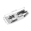 15 Pcs Overlock Presser Foot Universal Stainless Steel Snap On