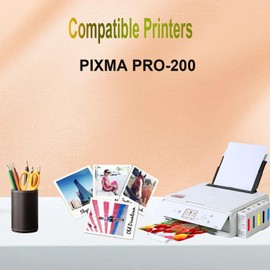 Eficazink CLI-65 CLI65 Ink Cartridge Compatible for Compatible for PIXMA PRO-200 Printer (8 Pack)