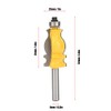 FTVOGUE 8 mm Carbide Dovetail Cutter for Woodworking, 1 Cutting