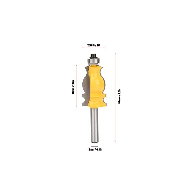 FTVOGUE 8 mm Carbide Dovetail Cutter for Woodworking, 1 Cutting