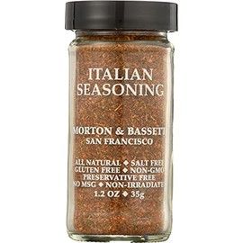 Morton & Bassett All Natural Italian Seasoning, Salt Free, No MSG, Kosher, 1.5 Ounce (Pack of 3)
