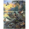 HommomH Mallard Ducks Blanket 50"x60" Lake Wild Animals Soft Fluffy