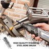 Moicstiy 10 cepillos de alambre de acero inoxidable, juego de