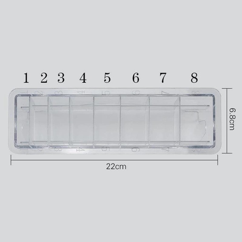 Universal 8 Grid Base Hair Clipper Limit Comb Storage Box