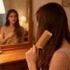 Juego de 4 peines de madera para el cabello, peine