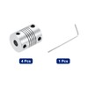 QUARKZMAN 4 Pieces 6 mm to 6 mm Aluminium Alloy