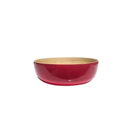 IBILI - Natural Bamboo Bowl, 25 x 8 cm, for Dry Food, Elegance and Sustainability on Your Table, Red