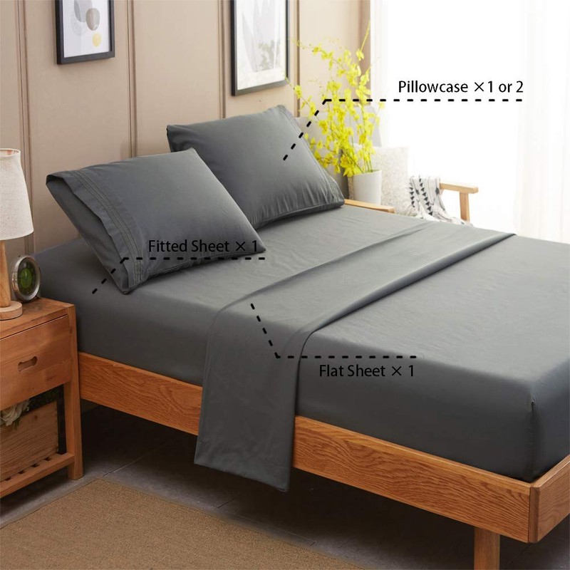 SONORO KATE Bed Sheet Set Super Soft Microfiber 1800 Thread