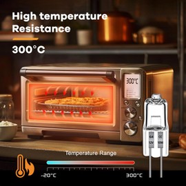 Blakapoo G4 Halogen Bulb 12V 10W 12 Pack, T3 JC Type Bi-pin Base Warm White, 120LM, Dimmable G4 Halogen Capsule Bulb for Oven, Range Hood, Landscape Lighting, Under Cabinet Puck Light, Chandeliers