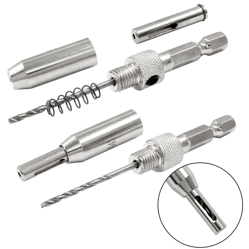 Unlorspy 4Pcs Versatile Sizes HSS Self Centering Drill Bit Set,1/4"