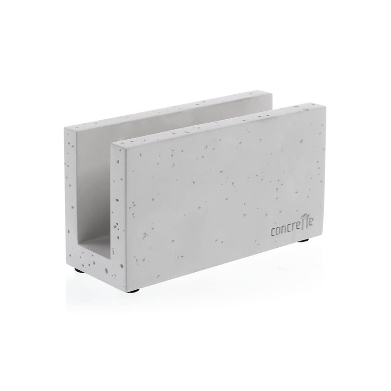 Concrette Loft Napkin Holder for Tabletop Handmade from Architectural Concrete