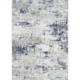 Area Rugs 8x10 Living Room: Large Modern Abstract Washable Rug Soft Anti-Skid Non-Shedding Carpet Indoor Floor Thin Carpets for Bedroom Dining Room Farmhouse Nursery Home Office Night Blue Grey