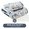 DUOHONG 100% Cotton Quilt Set King Size, King Quilt, Patchwork