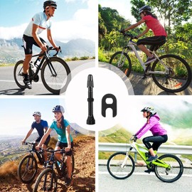 Exbrith 2 Pieces Tubeless Valve Stem for Mountain Bike, Tubeless Valve Stem, Bicycle Valve Stem, for Bicycle, Tubeless Tyre Accessories