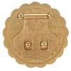 Brass Hasp Buckle Lock Retro Design 8cm Diameter Rust Resistance