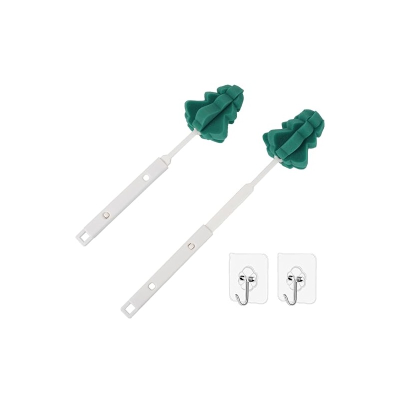 Bottle Soft Brushs Sponge Bottle Brushes 2 Pcs with 2