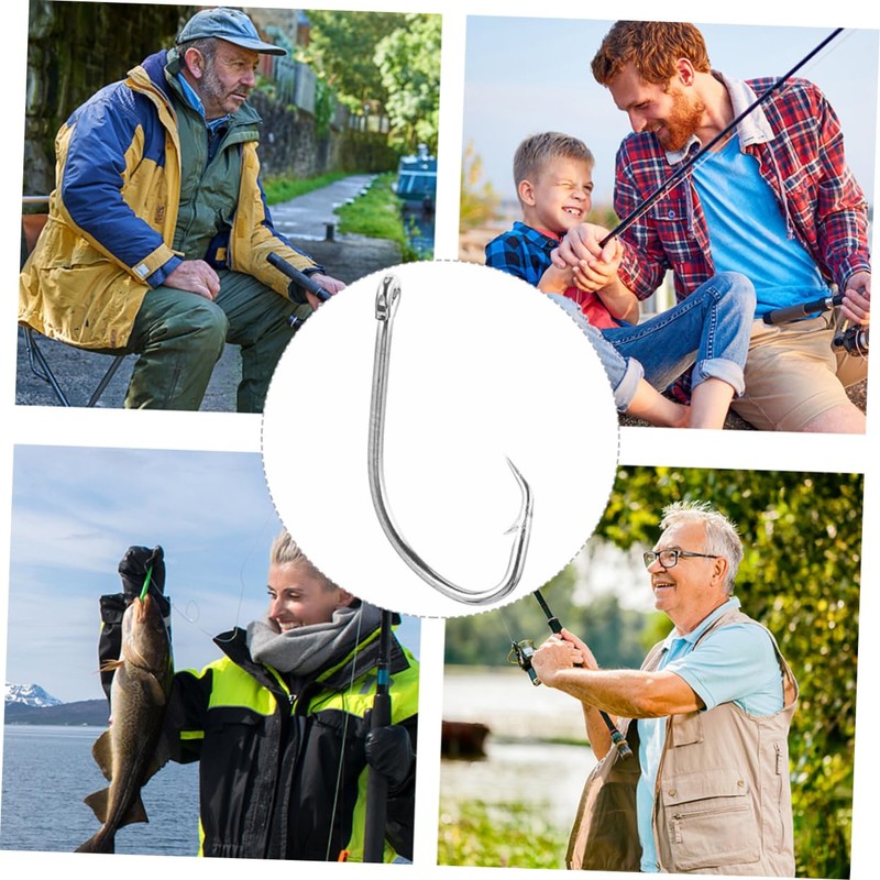 Kisangel Turtle Hook Set 50pcs Catching Hooks Extractor for Catfish