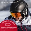 Black Crevice Replacement Visor with Full Protection (Yellow)