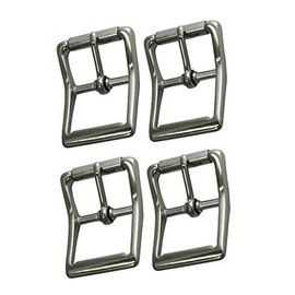 Paquete de 4 hebillas de rodillo de acero inoxidable #150 de 1-1/4 pulgadas para aplicaciones marinas, exteriores y tachuelas, no se oxidan
