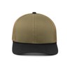 Pacific Headwear Trucker Snapback Braid Cap, Moss Green/Black