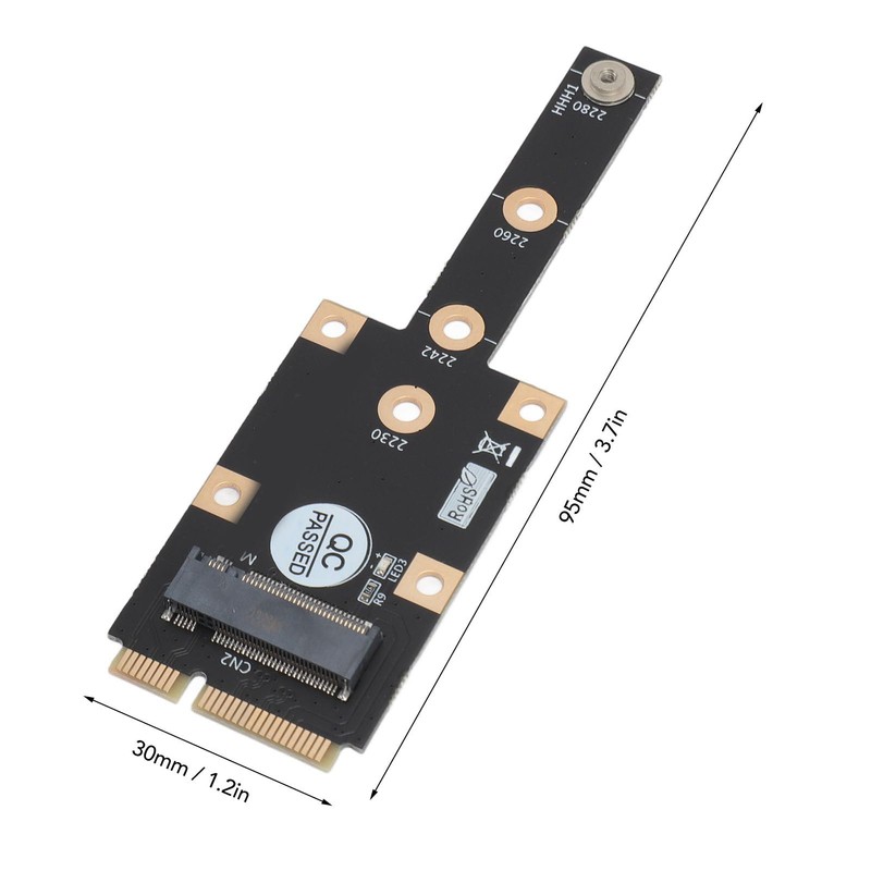 M.2 NGFF NVME SSD Adapter, Mini PCIE to M.2 M
