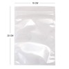 100 x Both Side Clear Grip Seal Bags Flat Pouch