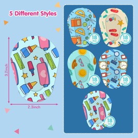 AndicAge 30pcs Kids Adhesive Eye Patches Cute Design Breathable Light Blocking Adhesive Bandages for Toddler