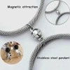 Set 2 Pulseras Para Parejas Imán Astronauta Brilla Oscuridad Color