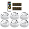Brilliant Evolution Stick On Push Lights - 6 Pack Remote