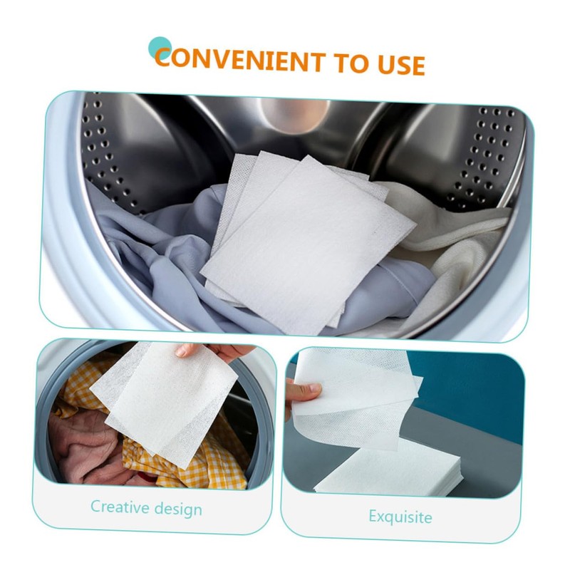 COLLBATH Laundry Dyeing Proof Absorption Sheets 48 Sheets of Absorbing