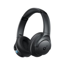 Soundcore Q11i Wireless Over-Ear Bluetooth Headphones by Anker, Deep Bass, 60H Playtime, Hi-Res Audio, Detachable Ear Cushions, Multipoint Connection