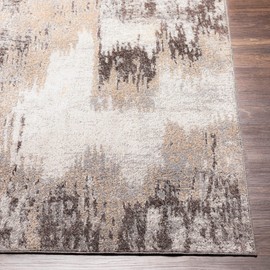 Livabliss Lavadora Modern Abstract Washable Runner Area Rug,2'7" x 7'3",Grey