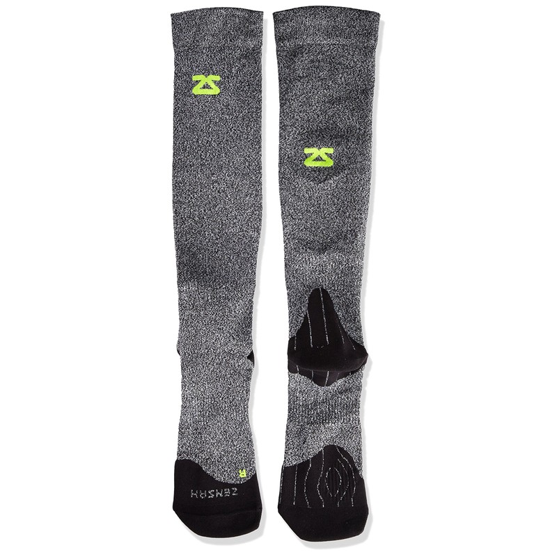 Zensah Tech+ Compression Socks, Heather Grey, Large
