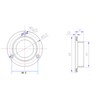 Metal Horizontal Bubble Cow Eye Level Universal Horizontal Bubble Flange