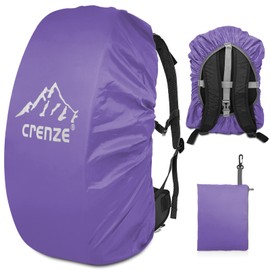 Crenze Rain Cover for Backpacks, 15-90L Waterproof Rain Cover, Backpack Cover for Hiking, Camping, Cycling, Travel and School Bags
