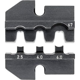 Knipex 97 49 67 Crimping Dies for Solar Cable Connectors, Black, 2.5-6 mm