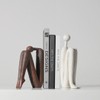Decorative Bookends for Shelves，Bookends for Heavy Books Resinous Thinker Statue,Book