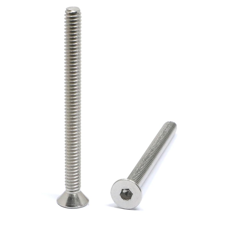 iexcell 10 Pcs 1/4-20 x 3 Stainless Steel 304 Hex