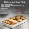 20.5"L X 12.5"W X 2"D Heavy-Duty Aluminum Foil Pans, Shallow