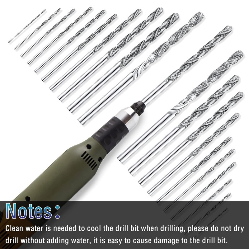 Honoson 20 Pieces Diamond Drill Bits Set for Stone Twist