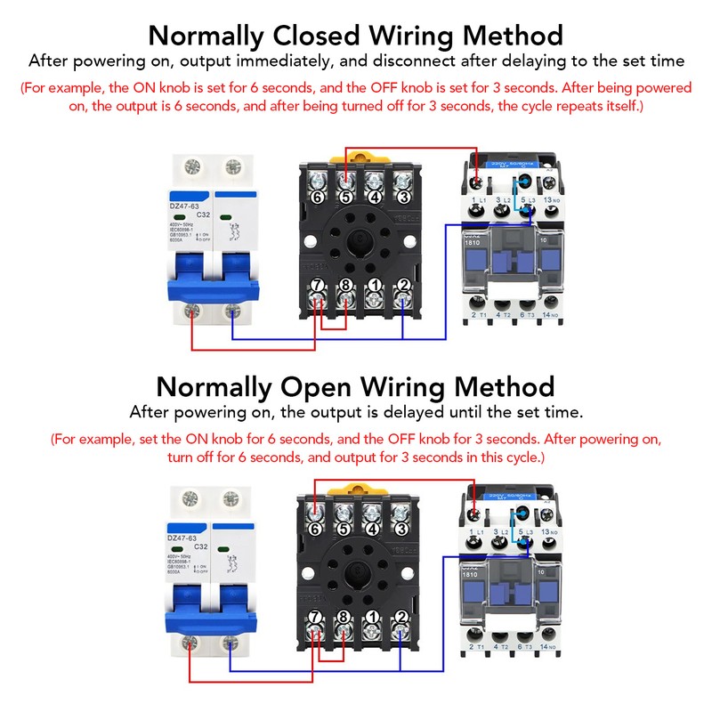 60S Twin Timer Relay Anti Interference Accurate Operation Copper Coil